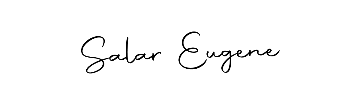 How to make Salar Eugene name signature. Use Autography-DOLnW style for creating short signs online. This is the latest handwritten sign. Salar Eugene signature style 10 images and pictures png