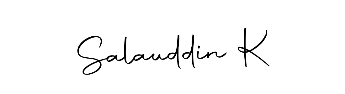 if you are searching for the best signature style for your name Salauddin K. so please give up your signature search. here we have designed multiple signature styles  using Autography-DOLnW. Salauddin K signature style 10 images and pictures png