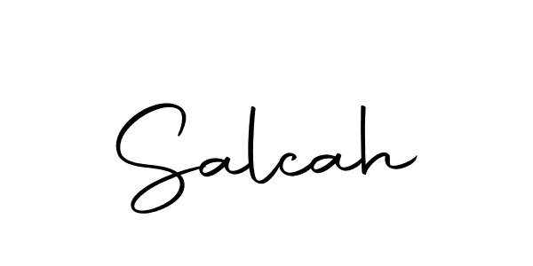 The best way (Autography-DOLnW) to make a short signature is to pick only two or three words in your name. The name Salcah include a total of six letters. For converting this name. Salcah signature style 10 images and pictures png