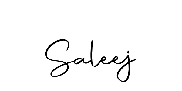 Design your own signature with our free online signature maker. With this signature software, you can create a handwritten (Autography-DOLnW) signature for name Saleej. Saleej signature style 10 images and pictures png