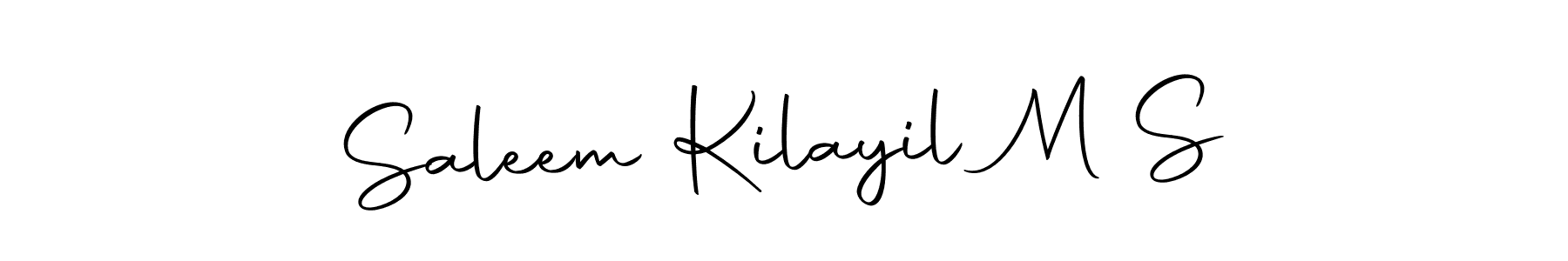 Here are the top 10 professional signature styles for the name Saleem Kilayil M S. These are the best autograph styles you can use for your name. Saleem Kilayil M S signature style 10 images and pictures png