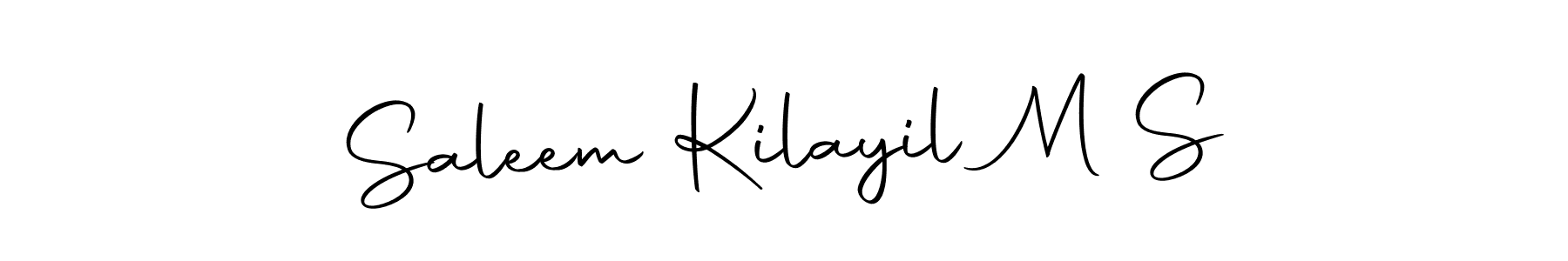 Here are the top 10 professional signature styles for the name Saleem Kilayil M S. These are the best autograph styles you can use for your name. Saleem Kilayil M S signature style 10 images and pictures png