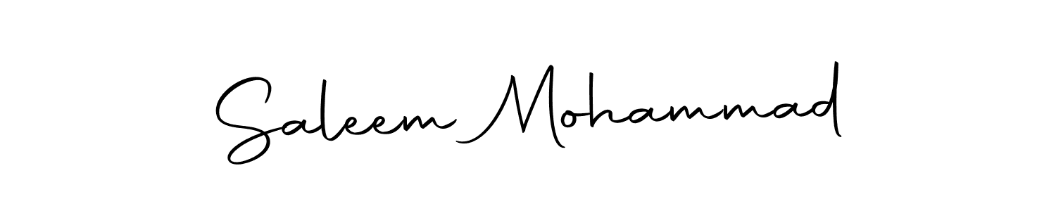 The best way (Autography-DOLnW) to make a short signature is to pick only two or three words in your name. The name Saleem Mohammad include a total of six letters. For converting this name. Saleem Mohammad signature style 10 images and pictures png