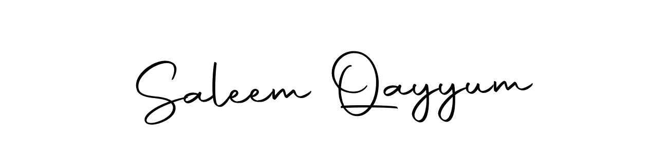 Create a beautiful signature design for name Saleem Qayyum. With this signature (Autography-DOLnW) fonts, you can make a handwritten signature for free. Saleem Qayyum signature style 10 images and pictures png