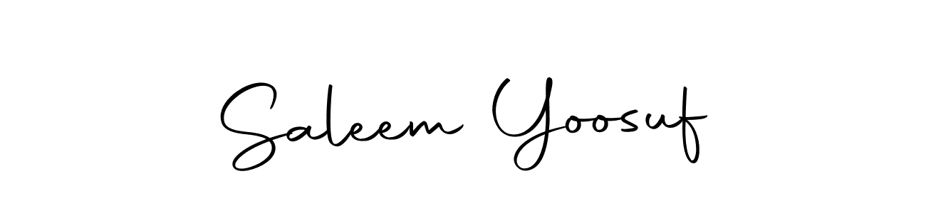 The best way (Autography-DOLnW) to make a short signature is to pick only two or three words in your name. The name Saleem Yoosuf include a total of six letters. For converting this name. Saleem Yoosuf signature style 10 images and pictures png