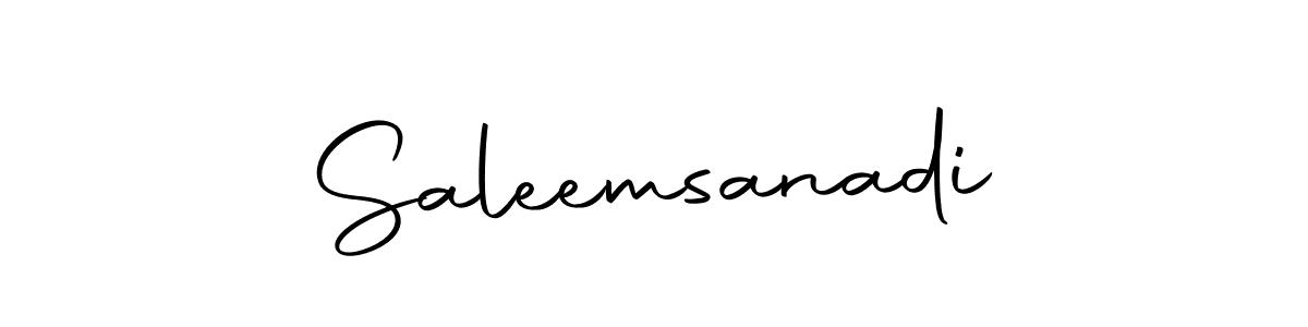 Make a beautiful signature design for name Saleemsanadi. Use this online signature maker to create a handwritten signature for free. Saleemsanadi signature style 10 images and pictures png