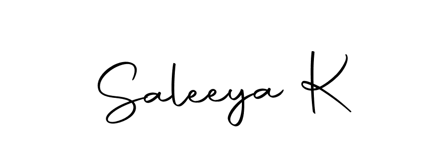 You can use this online signature creator to create a handwritten signature for the name Saleeya K. This is the best online autograph maker. Saleeya K signature style 10 images and pictures png