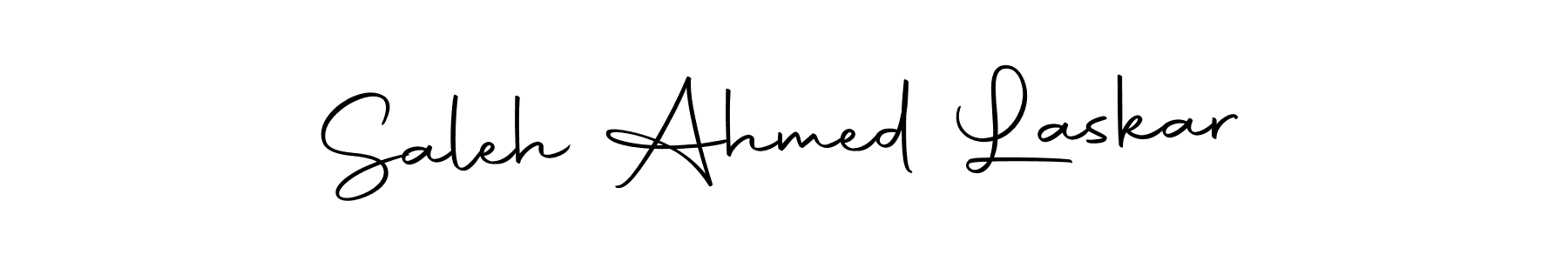 How to make Saleh Ahmed Laskar signature? Autography-DOLnW is a professional autograph style. Create handwritten signature for Saleh Ahmed Laskar name. Saleh Ahmed Laskar signature style 10 images and pictures png