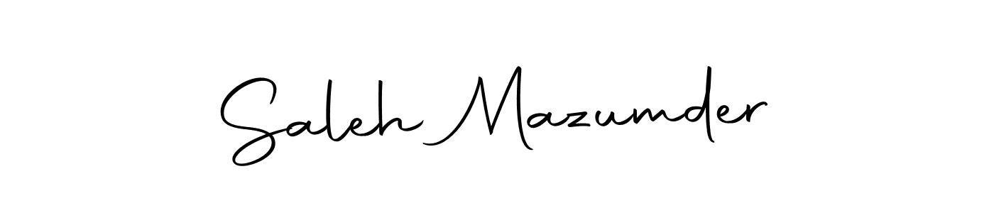 How to make Saleh Mazumder name signature. Use Autography-DOLnW style for creating short signs online. This is the latest handwritten sign. Saleh Mazumder signature style 10 images and pictures png