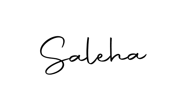 Create a beautiful signature design for name Saleha. With this signature (Autography-DOLnW) fonts, you can make a handwritten signature for free. Saleha signature style 10 images and pictures png