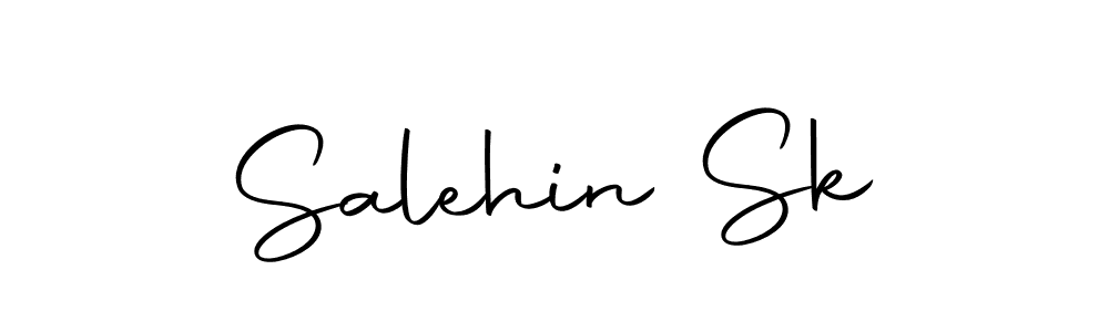 How to make Salehin Sk name signature. Use Autography-DOLnW style for creating short signs online. This is the latest handwritten sign. Salehin Sk signature style 10 images and pictures png