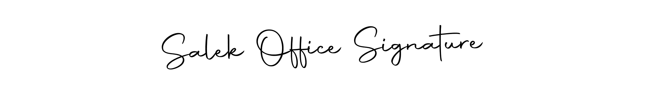 Create a beautiful signature design for name Salek Office Signature. With this signature (Autography-DOLnW) fonts, you can make a handwritten signature for free. Salek Office Signature signature style 10 images and pictures png