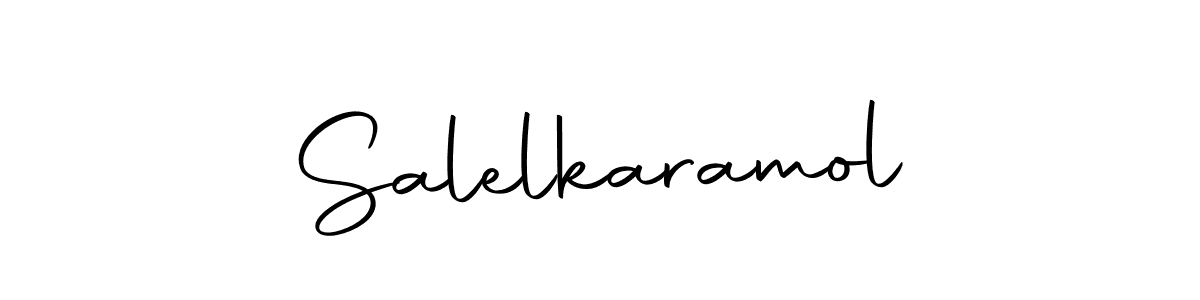 Create a beautiful signature design for name Salelkaramol. With this signature (Autography-DOLnW) fonts, you can make a handwritten signature for free. Salelkaramol signature style 10 images and pictures png