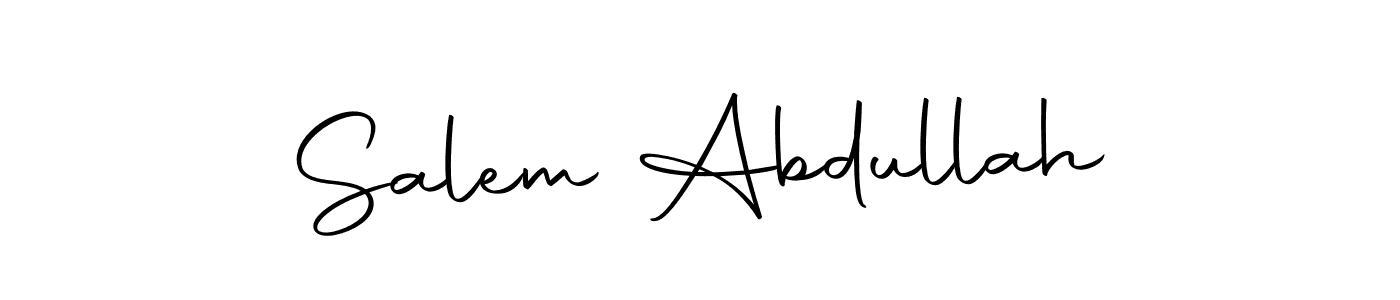 The best way (Autography-DOLnW) to make a short signature is to pick only two or three words in your name. The name Salem Abdullah include a total of six letters. For converting this name. Salem Abdullah signature style 10 images and pictures png