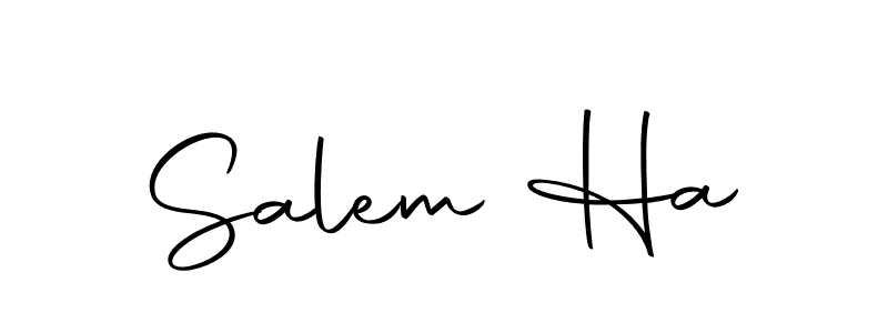 Make a beautiful signature design for name Salem Ha. With this signature (Autography-DOLnW) style, you can create a handwritten signature for free. Salem Ha signature style 10 images and pictures png