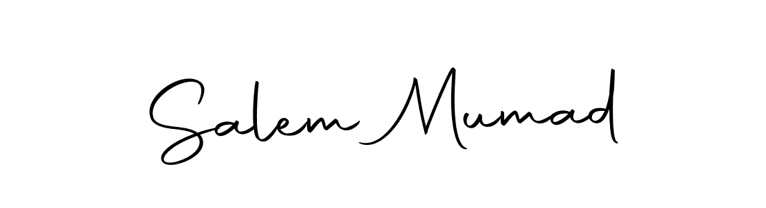 You should practise on your own different ways (Autography-DOLnW) to write your name (Salem Mumad) in signature. don't let someone else do it for you. Salem Mumad signature style 10 images and pictures png