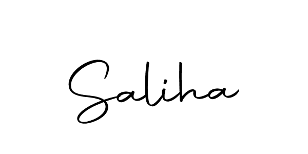 The best way (Autography-DOLnW) to make a short signature is to pick only two or three words in your name. The name Saliha include a total of six letters. For converting this name. Saliha signature style 10 images and pictures png