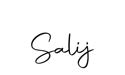 How to make Salij name signature. Use Autography-DOLnW style for creating short signs online. This is the latest handwritten sign. Salij signature style 10 images and pictures png