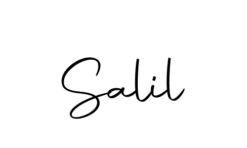 Create a beautiful signature design for name Salil. With this signature (Autography-DOLnW) fonts, you can make a handwritten signature for free. Salil signature style 10 images and pictures png