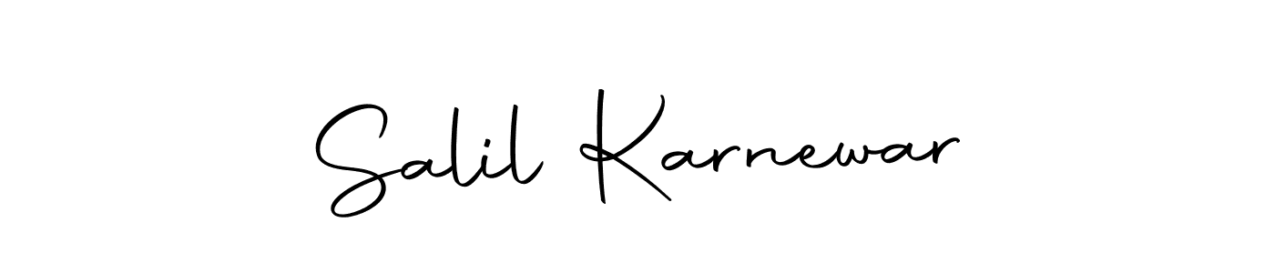 How to make Salil Karnewar signature? Autography-DOLnW is a professional autograph style. Create handwritten signature for Salil Karnewar name. Salil Karnewar signature style 10 images and pictures png