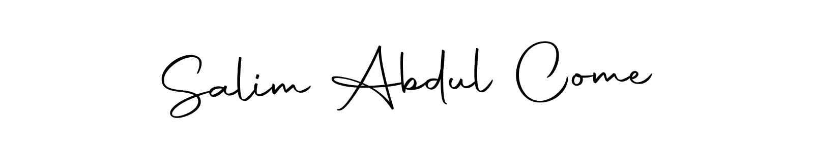 Also we have Salim Abdul Come name is the best signature style. Create professional handwritten signature collection using Autography-DOLnW autograph style. Salim Abdul Come signature style 10 images and pictures png