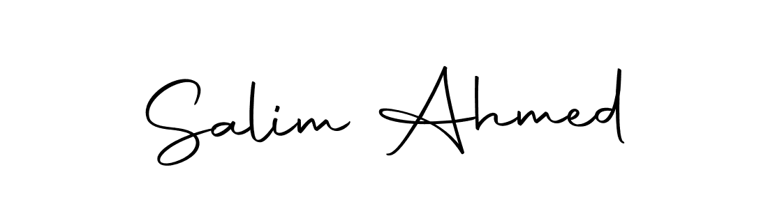 Create a beautiful signature design for name Salim Ahmed. With this signature (Autography-DOLnW) fonts, you can make a handwritten signature for free. Salim Ahmed signature style 10 images and pictures png