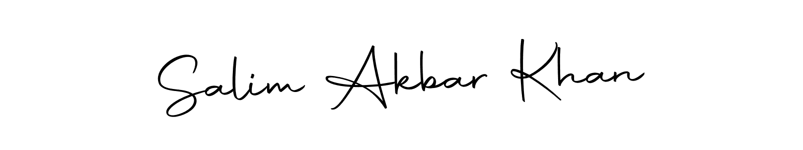 You should practise on your own different ways (Autography-DOLnW) to write your name (Salim Akbar Khan) in signature. don't let someone else do it for you. Salim Akbar Khan signature style 10 images and pictures png