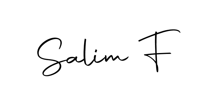 How to make Salim F signature? Autography-DOLnW is a professional autograph style. Create handwritten signature for Salim F name. Salim F signature style 10 images and pictures png