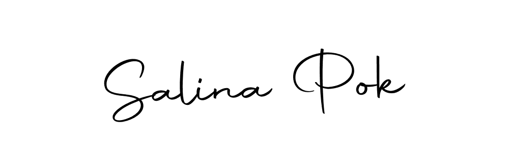 How to make Salina Pok signature? Autography-DOLnW is a professional autograph style. Create handwritten signature for Salina Pok name. Salina Pok signature style 10 images and pictures png