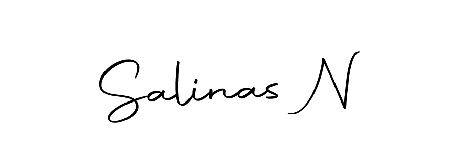 Create a beautiful signature design for name Salinas N. With this signature (Autography-DOLnW) fonts, you can make a handwritten signature for free. Salinas N signature style 10 images and pictures png