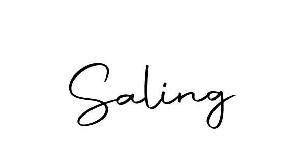 How to make Saling signature? Autography-DOLnW is a professional autograph style. Create handwritten signature for Saling name. Saling signature style 10 images and pictures png