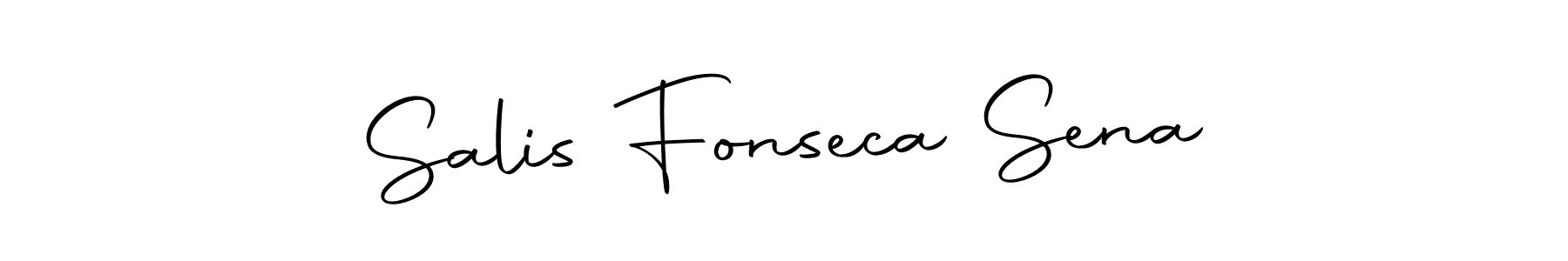 Make a beautiful signature design for name Salis Fonseca Sena. With this signature (Autography-DOLnW) style, you can create a handwritten signature for free. Salis Fonseca Sena signature style 10 images and pictures png