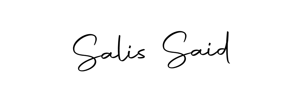 How to make Salis Said signature? Autography-DOLnW is a professional autograph style. Create handwritten signature for Salis Said name. Salis Said signature style 10 images and pictures png