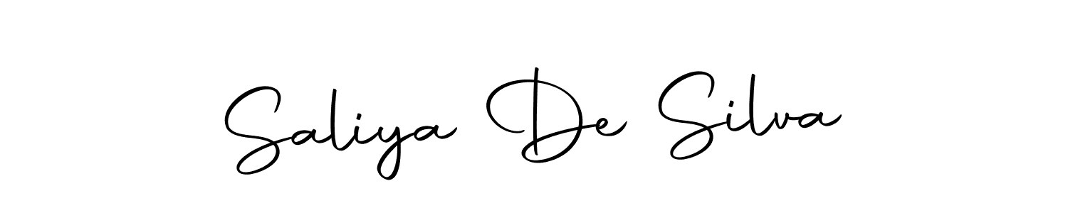 The best way (Autography-DOLnW) to make a short signature is to pick only two or three words in your name. The name Saliya De Silva include a total of six letters. For converting this name. Saliya De Silva signature style 10 images and pictures png