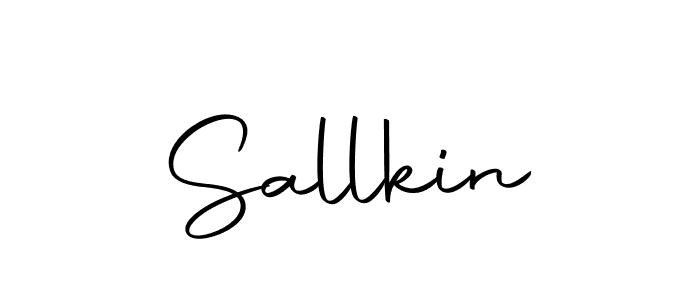 Design your own signature with our free online signature maker. With this signature software, you can create a handwritten (Autography-DOLnW) signature for name Sallkin. Sallkin signature style 10 images and pictures png