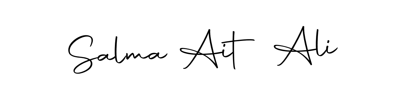 Salma Ait Ali stylish signature style. Best Handwritten Sign (Autography-DOLnW) for my name. Handwritten Signature Collection Ideas for my name Salma Ait Ali. Salma Ait Ali signature style 10 images and pictures png