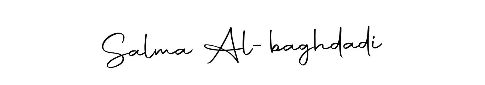 You can use this online signature creator to create a handwritten signature for the name Salma Al-baghdadi. This is the best online autograph maker. Salma Al-baghdadi signature style 10 images and pictures png