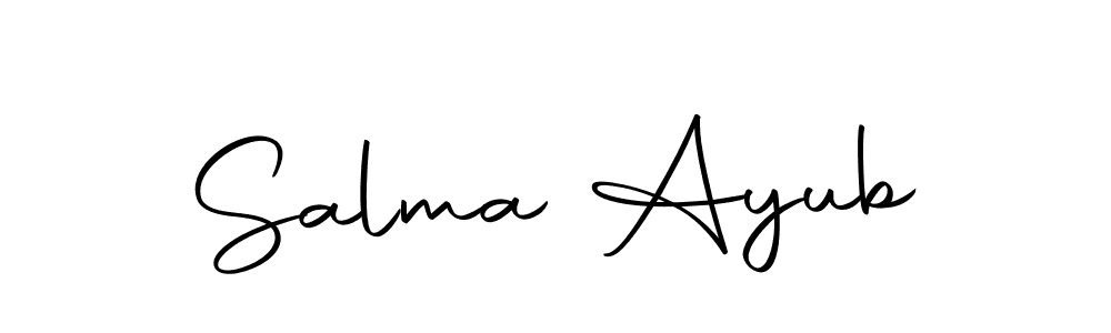 You can use this online signature creator to create a handwritten signature for the name Salma Ayub. This is the best online autograph maker. Salma Ayub signature style 10 images and pictures png