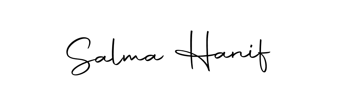 How to make Salma Hanif signature? Autography-DOLnW is a professional autograph style. Create handwritten signature for Salma Hanif name. Salma Hanif signature style 10 images and pictures png