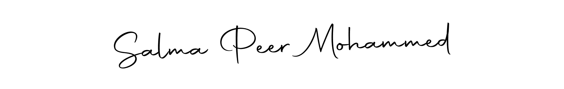 How to make Salma Peer Mohammed signature? Autography-DOLnW is a professional autograph style. Create handwritten signature for Salma Peer Mohammed name. Salma Peer Mohammed signature style 10 images and pictures png