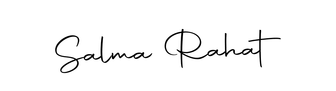 The best way (Autography-DOLnW) to make a short signature is to pick only two or three words in your name. The name Salma Rahat include a total of six letters. For converting this name. Salma Rahat signature style 10 images and pictures png