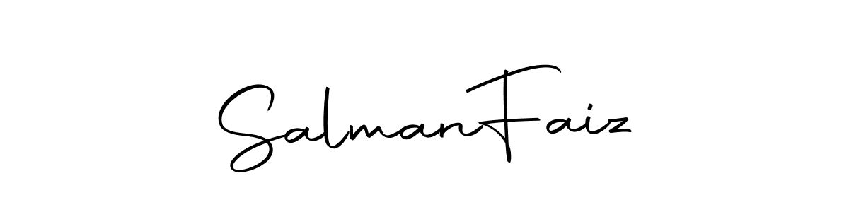 Create a beautiful signature design for name Salman  Faiz. With this signature (Autography-DOLnW) fonts, you can make a handwritten signature for free. Salman  Faiz signature style 10 images and pictures png