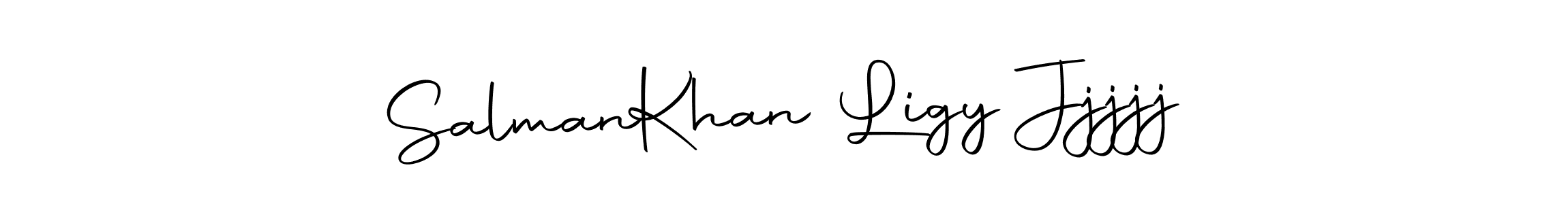 You should practise on your own different ways (Autography-DOLnW) to write your name (Salman  Khan Ligy Jjjjj) in signature. don't let someone else do it for you. Salman  Khan Ligy Jjjjj signature style 10 images and pictures png