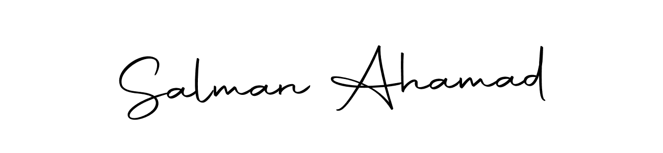 Make a beautiful signature design for name Salman Ahamad. Use this online signature maker to create a handwritten signature for free. Salman Ahamad signature style 10 images and pictures png