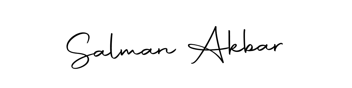 Create a beautiful signature design for name Salman Akbar. With this signature (Autography-DOLnW) fonts, you can make a handwritten signature for free. Salman Akbar signature style 10 images and pictures png