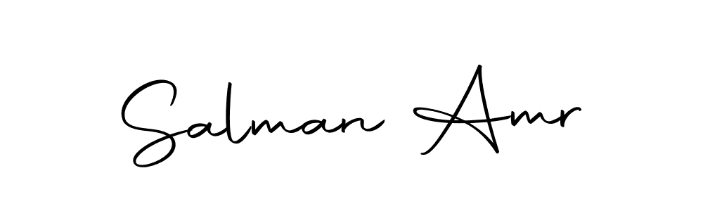 Design your own signature with our free online signature maker. With this signature software, you can create a handwritten (Autography-DOLnW) signature for name Salman Amr. Salman Amr signature style 10 images and pictures png