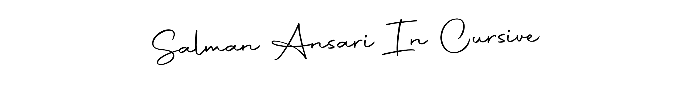 Design your own signature with our free online signature maker. With this signature software, you can create a handwritten (Autography-DOLnW) signature for name Salman Ansari In Cursive. Salman Ansari In Cursive signature style 10 images and pictures png