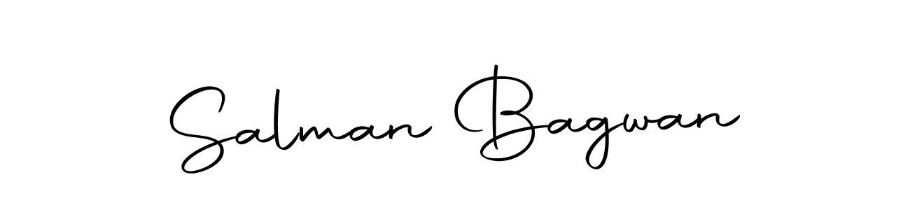 How to make Salman Bagwan name signature. Use Autography-DOLnW style for creating short signs online. This is the latest handwritten sign. Salman Bagwan signature style 10 images and pictures png