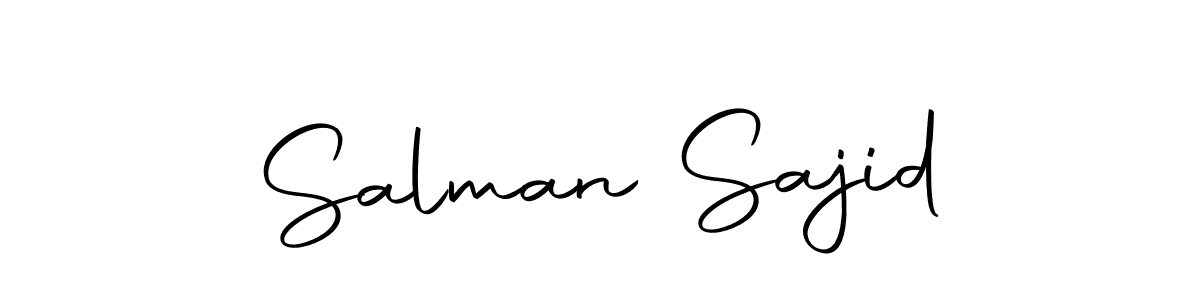 Design your own signature with our free online signature maker. With this signature software, you can create a handwritten (Autography-DOLnW) signature for name Salman Sajid. Salman Sajid signature style 10 images and pictures png