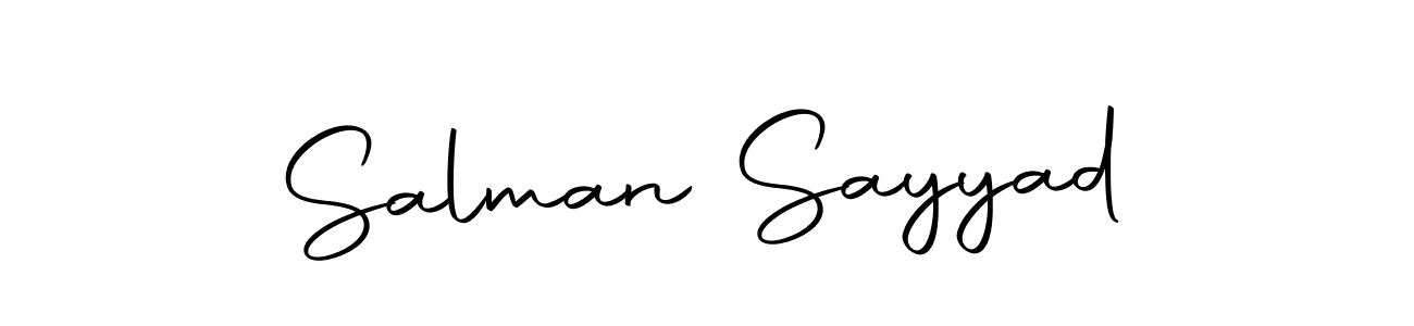 Use a signature maker to create a handwritten signature online. With this signature software, you can design (Autography-DOLnW) your own signature for name Salman Sayyad. Salman Sayyad signature style 10 images and pictures png